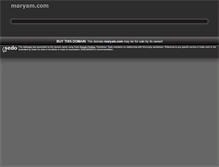 Tablet Screenshot of maryam.com